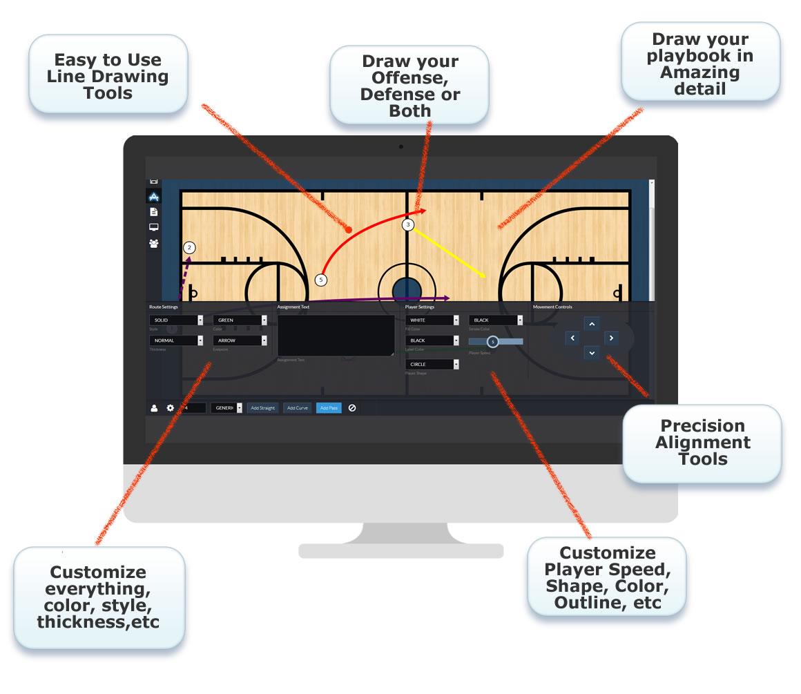 Basketball Playbook Designer Create And Draw Your Own Basketball